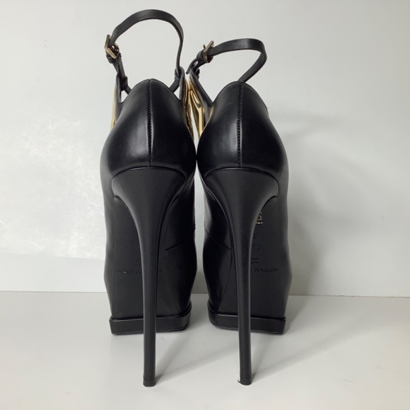 Gianmarco Lorenzi black platform heels 37. - Picture 11 of 16